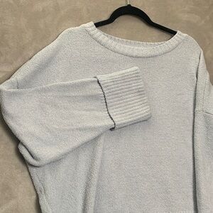 PRINBARA | XL Women COZY PLUSH SWEATER | FRENCH BLUE LIGHT